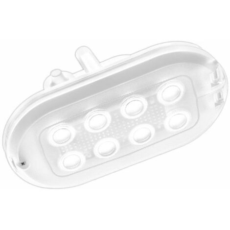 LED-Kanalleuchte, Oval Pro 3,4 W, 4000 K, 370 lm, IP44, Weiß