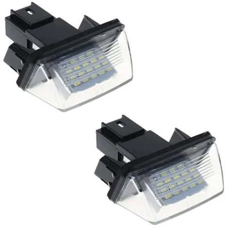 LED-Kennzeichenbeleuchtung 12V 3528SMD 6500K Xenonweiß Rückleuchten für Peugeot 206 207 306 2 Stück