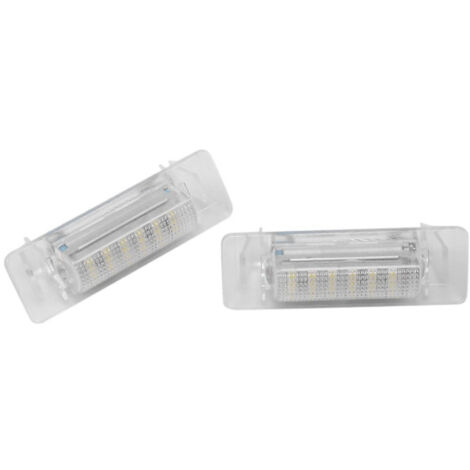 LED-Kennzeichenbeleuchtung, kompatibel mit Mercedes-Benz W210 W202 E300 E55 C230 Modellen, störungsfrei, 12V, 6500K weiß.