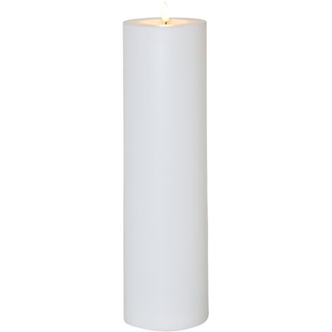 LED-Kerze ,Flamme Rak', outdoor, weiß, 37cm