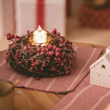 LEDKIA LED-Kerze mit Batterie 8 cm 2700K Warmweiß