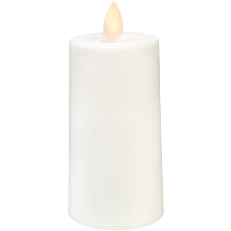LED-Kerze "Twinkle" aus Kunststoff, weiss, 11,5cm