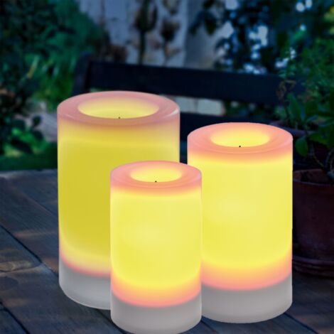 LED-Kerzen Set, 3er Set, batteriebetrieben