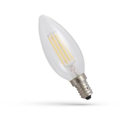 LED-Kerzenbirne COG WW klar WOJ+13874, 2700 K, 4 W