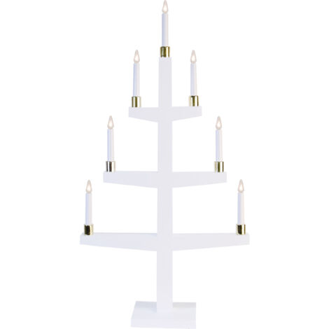 LED Kerzenleuchter -Halla', siebenarmig, weiß, 90cm