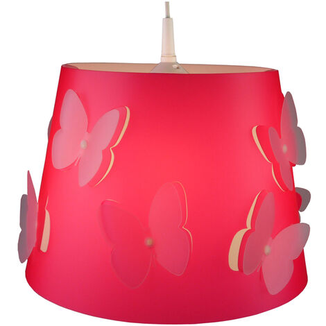 LED Kinderlampe Schmetterling ROSALIE Lampenschirm mit 2 Lagen Lichteffekt