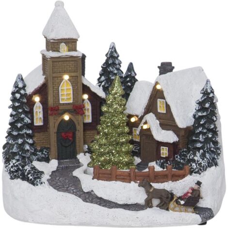 LED-Kirche "Churchville", ca. 19 x 18 cm,