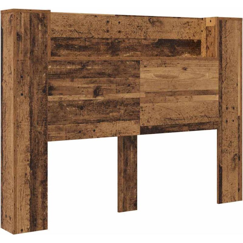 Kopfteil Mit Regal Altholz 140 X 17 X 104, 5 Cm Holzwerkstoff Vidaxl