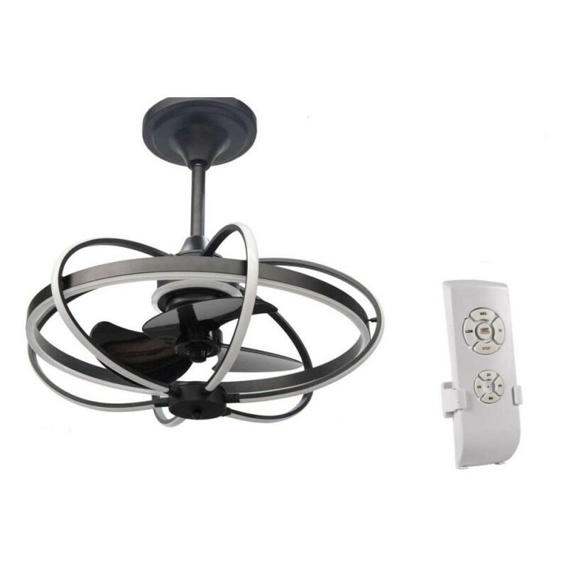Argonauta - Led-Kronleuchter mit Ventilator und Fernbedienung 86 cm