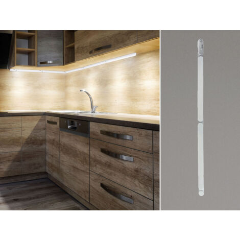 LED Küchen Unterbauleuchten FLEXLIGHT flach für Eckmontage, Gesamtlänge 67cm