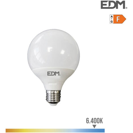 LED-Kugelbirne ø125mm e27 15w 1521lm 6400k Kaltlicht ø12,5x14cm edm