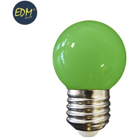 LED-Kugellampe E27 1 W 80 lm grünes Licht ø45 x 69 mm EDM