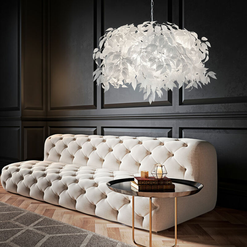 Etc-shop - Leaves suspension plafonnier salon salle à manger blanc dans un ensemble comprenant des ampoules LED