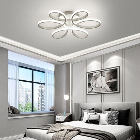 LED Lamp Ceiling Light Cool White Floral Pendant Chandelier, 74CM