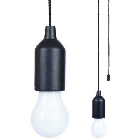 Led lamp in light bulb shape with 90cm cord for camping