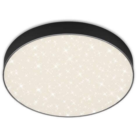 LED Lampada da incasso senza cornice Cielo stellato 21 W nero metallo Ø28,7cm Briloner