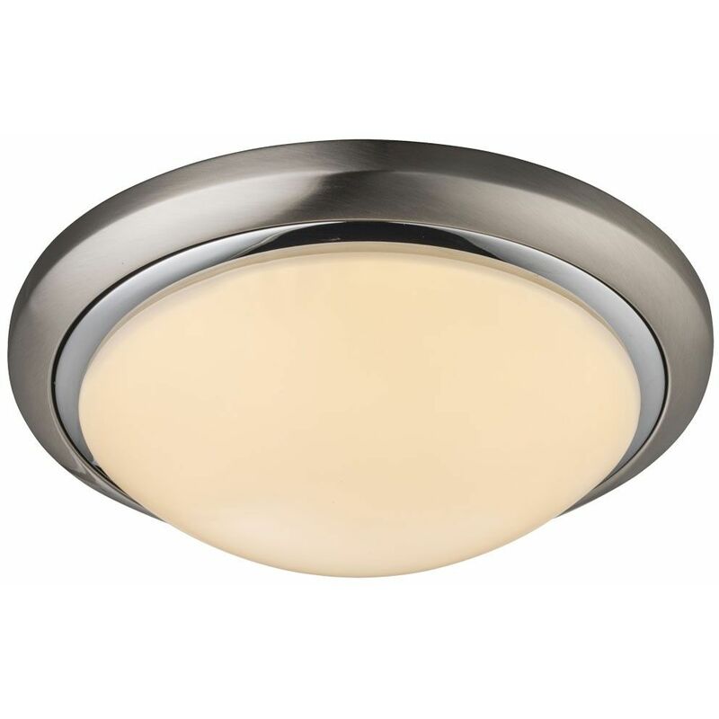 Image of Globo - led 24 watt plafoniera rotonda opale illuminazione lampada faretto luce cromo 41739-24