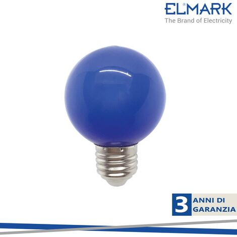 LED LAMPADA GLOBE G60 3W E27  BLU