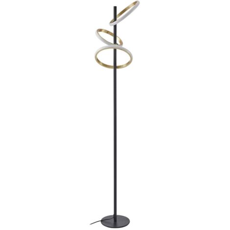 LED Lampadaire à intensité variable 'Madu' en métal pour salon & salle à manger