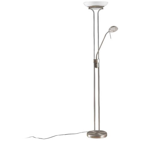 LED Lampadaire à intensité variable 'Yveta' en métal pour salon & salle à manger