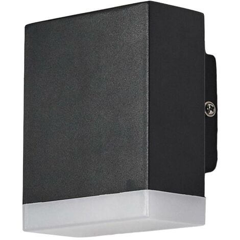 LED Lámpara de pared Led exterior 'Aya' (Moderno) en Negro hecho de Plástico (1 llama,) de Lindby lámparas de pared LED para exterior aplique, lámpara LED para exterior, aplique para pared - negro, opalino