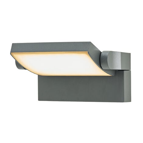 LAMPENWELT LED Lámpara de pared Led exterior 'Sherin' (Moderno) en Negro hecho de Aluminio (1 llama,) de Lindby lámparas de pared LED para exterior aplique, lámpara LED para exterior, aplique para pared