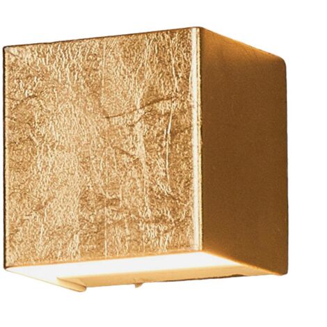 LED Lámpara de pared 'Quentin' (Moderno) en Dorado hecho de Metal e.o. para Pasillos (1 llama,) de Lindby aplique LED, aplique - dorado