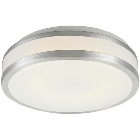 LED Lámpara de techo 'Nelia' (Moderno) en Blanco hecho de Plástico e.o. para Salón & Comedor (1 llama,) de Lindby lámpara LED, plafón LED, lámpara de techo - blanco, aluminio
