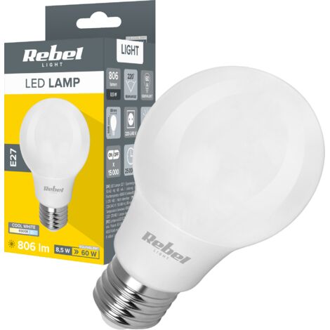LED-Lampe 8,5 W E27 A60 806 lm 6500 K Rebel