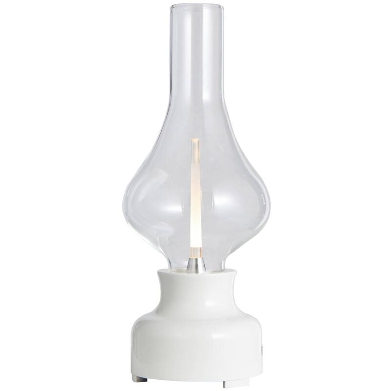 Lindby - led Lampe a poser (Avec variateur d'intensité tactile) à intensité variable 'Maxentius' en verre pour salon & salle à manger