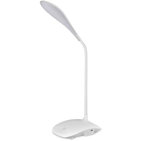 LED Lampe de Bureau Lecture 3 Niveaux de Luminosite Rechargeable flexible lampe de chevet USB tactile capteur
