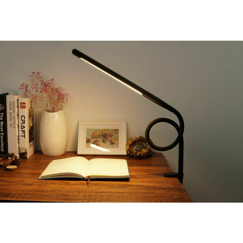 Tigrezy - led Lampe De Bureau à Pince,USB Lampe Flexible De Lecture Pliable Lumière Douce Protection Des Yeux,luminosité réglable