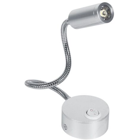 Led Lampe de Lit Lampe Lecture Liseuse Lampe de Travail Lampe Tête de lit Mur avec Flexible Col de cygne pour Têtes de Lit, Bureau à Domicile, Studio, Hôtels(3500K Blanc chaud-3W)