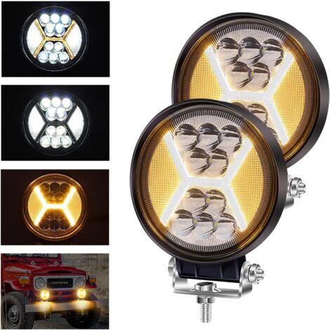 Ygylandbb Phare de Travail LED, Projecteur LED Voiture 12V 24V 5