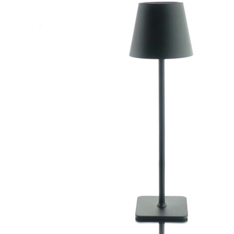 Led-Lampe deTischlampe für den Innen- und Außenbereich Farbe schwarz 27cm