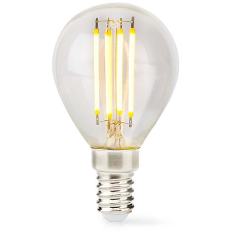 Led lampe e14 g45 45 w 470 lm 2700 k dimbar varm vit retrostil 1 grad tydlig 813554