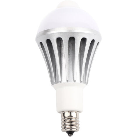 [LED-Lampe] E17 AC85-265V 9W Induktionslampe mit Bewegungssensor – Weiß/Warmweiß (2 Farben) – Aluminium und Polycarbonat – 1 Stück