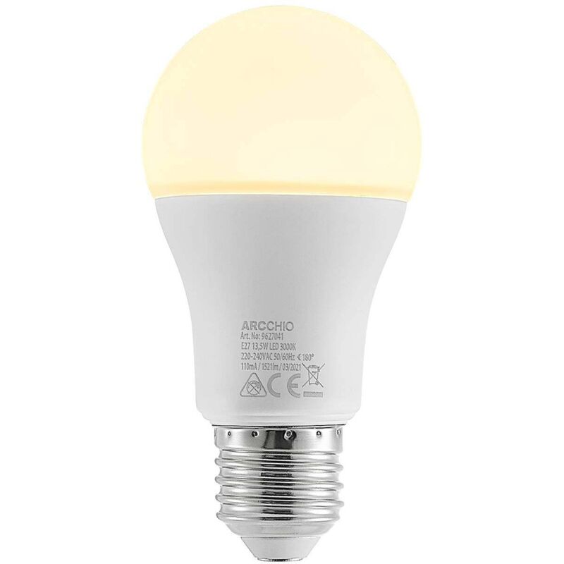 Arcchio - Led-leuchtmittel E27 A60 13, 5w Opal 3.000k 1521lm