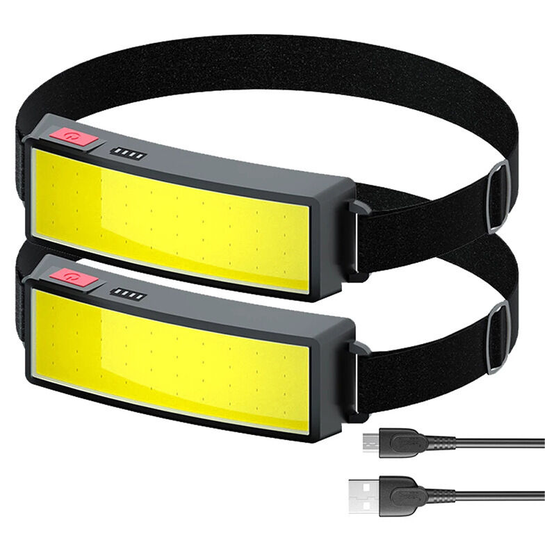 Led Lampe frontale torche usb rechargeable cob Projecteur léger imperméable - Entretien et construction de voiture - Lumière de travail pour casque