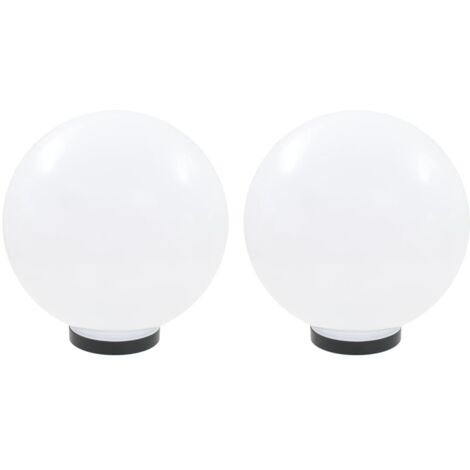 LED-Lampe in Kugelform 2 Stk Sphärisch 30 cm PMMA