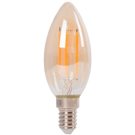 LED-Lampe Kerze E14 - 4W - Vintage Gold - 2200K