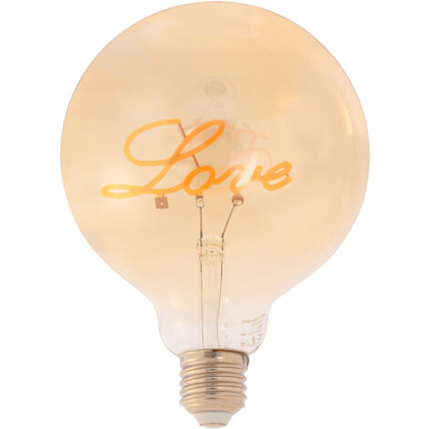 LED-Lampe „Love“ E27 G125 - 4W - 2200K