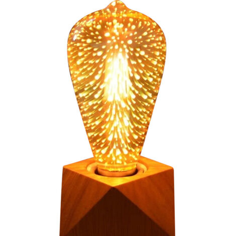 LED-Lampe mit 3D-Feuerwerkseffekt, 4 W, E27, Vintage-Farblicht, Innendekoration, Festbeleuchtung