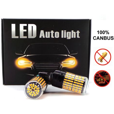 LED-Lampen 2x W21W, 7440 12-24V CANBUS orange PREMIUM