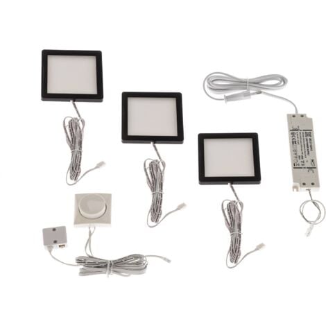 LINDBY LED Lampes sous meuble à intensité variable 'Antony' pour cuisine