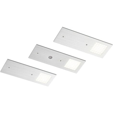 Éclairage Sous-meubles LED Inline Kit De Démarrage 3000K Gradable 2x4W 350x26mm 2x350lm 24V Blanc Dépoli