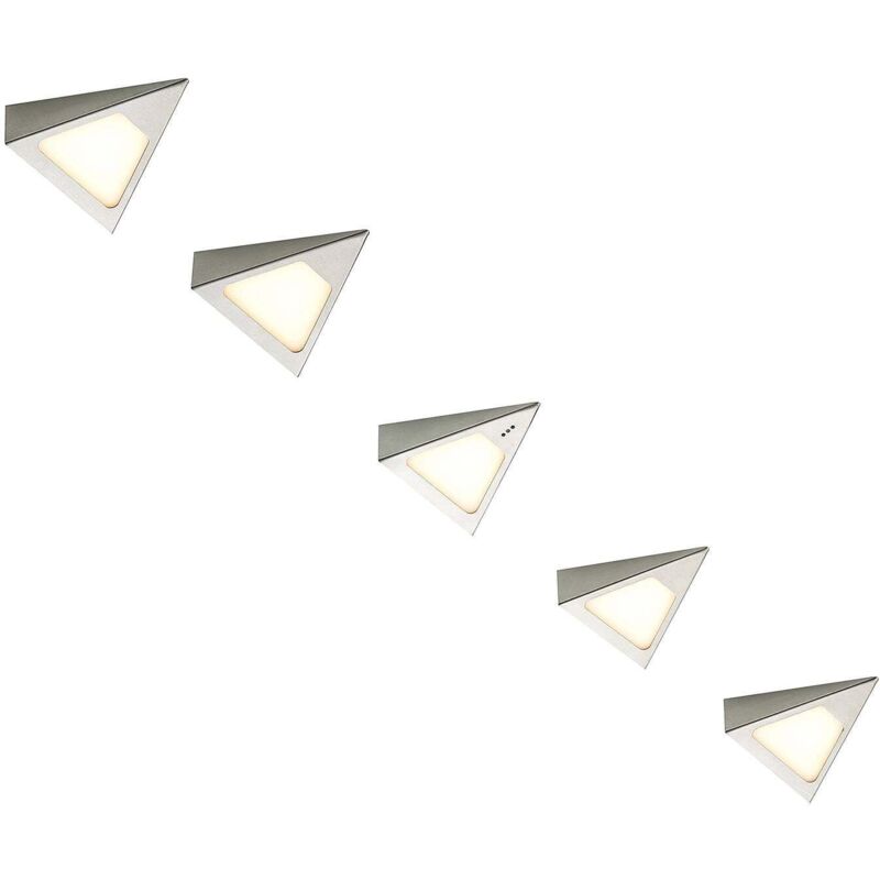 Led Lampes sous meuble à intensité variable 'Odia' en inox pour salon & salle à manger