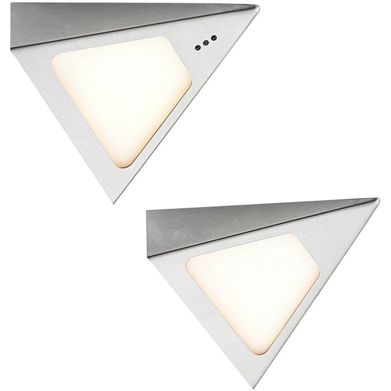 Led Lampes sous meuble à intensité variable 'Odia' en inox pour salon & salle à manger