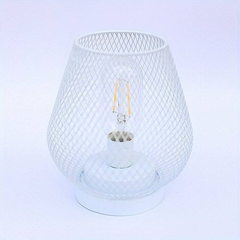 LED-Laterne im Eisenkäfig-Design, Schreibtischlampe, Nachtlicht, dekorative Leuchte für Zuhause, Terrasse, Metallkäfig-Tischlampe, kabellose Lampe, Nachttischlampe für Hochzeiten und Garten