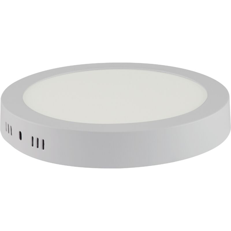 Horoz Electric - Lámpara de techo led empotrada redonda blanca 18W (Eq. 144W) 3000K Diámetro 210mm